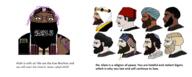 arab arm badge black black_skin button chad explosive glasses hair hand holding_object indian iran isis islam judaism map_(pedophile) mask nails nordic_chad painted_nails pedophile pocket purple_hair quran soyjak stubble text tranny turkiye united_states variant:bernd wahhabism // 986x396 // 212.2KB