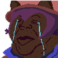 brown_skin cat_ear clothes crying hair hat jimbo_(namefag) jimbo_(user) jimbrap lips meta:namefags niko_(oneshot) oneshot pixel_art sad series:jimbo_emotes variant:alicia yellow_sclera yellow_teeth // 97x97 // 1.6KB