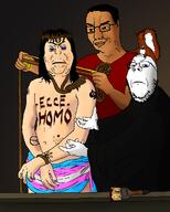 4soyjaks angry animal arm art brown_eyes classical_art_parody closed_eyes closed_mouth clothes fist glasses hair hand heart holding_object i_love long_hair nipple noose open_mouth paintbrush painted_nails peace_sign queen_of_spades rainbow robe rope ruler smile smug soyjak spade stubble subvariant:feralsquirrel tail tattoo text tranny trend:squirreljakking variant:alicia variant:chudjak variant:feraljak variant:gapejak white_skin // 960x1200 // 177.5KB