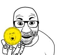 2022 2soyjaks cafe_coin clothes discord giving glasses gold hand open_mouth perro_hold soyjak soyjak_cafe stubble text variant:cobson variant:el_perro_rabioso yellow_skin // 430x400 // 27.4KB