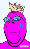 arch_linux banana_split_ice_cream closed_mouth developer glasses magenta_skin mud_(user) quote_(user) remastered stubble subvariant:wholesome_soyjak tinted_glasses variant:gapejak // 600x958 // 19.2KB