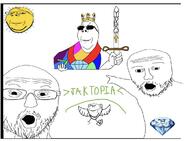 bird cross draw_your_own_flag_event gem greentext multiple_soyjaks politics_discord_server subvariant:wholesome_soyjak sun sword variant:gapejak variant:impish_soyak_ears variant:two_pointing_soyjaks wing // 1170x858 // 79.1KB