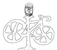 bicycle closed_mouth glasses incomprehensible_woahjack mustache soyjak stubble sweating tried variant:a24_slowburn_soyjak // 1737x1507 // 71.1KB