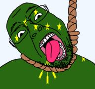 Adygea ack arrow dead flag flag:adygea glasses hair hanging open_mouth rope russia skin soyjak star_(symbol) stubble suicide teeth tongue transparent transparent_background variant:bernd white yellow_teeth // 768x719 // 29.6KB