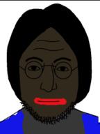 eyebrows forehead_lines glasses hair jartycuck mouth_closed nigger nose red_lips soyjak stubble variant:lennonjak // 191x255 // 12.1KB