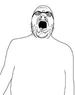 bald beard confused dumb glasses half_body open_mouth template tongue variant:unknown // 942x1181 // 8.2KB