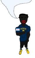 angry black_skin brown_hair buff closed_mouth clothes faggot flag:transgender_pride_flag glasses hair michigan nigger niggerkike peace_sign poop slopjak soyjak speech_bubble speech_bubble_empty subvariant:chudjak_front subvariant:unbotheredchud tranny trans troon variant:chudjak vein white_skin // 981x1608 // 262.3KB