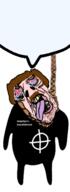 arm bloodshot_eyes brown_eyes brown_hair celtic_cross crying deformed full_body glasses hand hanging leg open_mouth pink_skin rope soyjak speech_bubble speech_bubble_empty stubble subvariant:brunetto suicide text tongue total_cracker_death variant:bernd white_nationalism yellow_teeth // 171x471 // 46.3KB