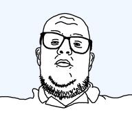 clothes glasses nuvariant soyjak stubble template variant:streisandjak white_shirt white_skin // 768x768 // 14.6KB