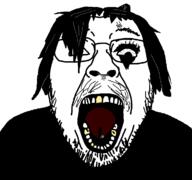 goth hair makeup mustache op_is_a_esl_retard_who_cant_spell_tongue_properly piercing snake_tongue star_of_david tongue variant:bernd yellow_teeth // 1200x1125 // 26.4KB