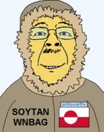 antiswarthy_(namefag) closed_mouth clothes eskimo flag:greenland glasses greenland moustache smile soytan_wnbag variant:bernd // 475x600 // 16.2KB