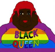 black_queen black_skin dyke fat female red_hair sheboon subvariant:branigger subvariant:breniqua variant:brandon variant:meximutt // 1024x960 // 773.2KB