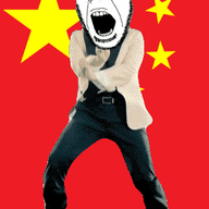 angry animated china country dance flag flag:china gangnam_style glasses open_mouth soyjak stubble variant:cobson // 300x460 // 505.5KB