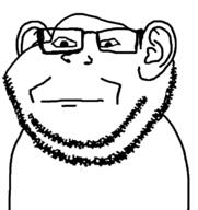 glasses neutral variant:impish_soyak_ears variant:markiplier_soyjak // 647x687 // 25.6KB