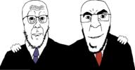 2soyjaks clothes glasses stubble suit variant:Cobbert variant:godjak // 1814x949 // 62.5KB