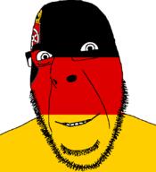flag flag:rhineland-palatinate full_head germany glasses hair looking_at_you open_mouth rhineland-palatinate smile soyjak stubble teeth variant:cobson // 775x849 // 31.5KB