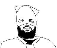 beard closed_mouth clothes delaware delaware_(person) hat mask soyjak variant:unknown // 1282x1080 // 24.2KB