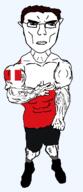 arm buff closed_mouth clothes ear flag flag:utrecht full_body glasses hair hand netherlands shoe soyjak subvariant:chudjak_front subvariant:unbotheredchud utrecht variant:chudjak vein // 549x1268 // 26.9KB