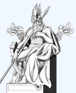 chair god mythology norse norse_mythology odin sonnenrad spear throne variant:chudjak // 923x1130 // 372.7KB