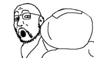 finger glasses open_mouth pointing soyjak stubble variant:unknown // 500x311 // 6.2KB