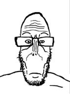beard closed_mouth euromutt glasses neutral soyjak subvariant:euromutt variant:markiplier_soyjak // 594x797 // 19.7KB