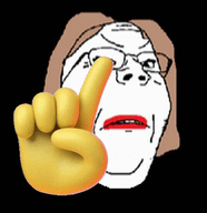 angry animated brown_hair ext=gif female finger_wag glasses roastie subvariant:wholesome_soyjak variant:gapejak // 271x280 // 1.7MB
