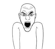 angry glasses nuvariant open_mouth screaming skinny soyjak variant:unknown // 800x720 // 38.2KB