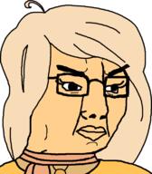 angry clothes coco_(ongezellig) female glasses hair ongezellig scarf soyjak variant:chudjak // 700x800 // 31.1KB