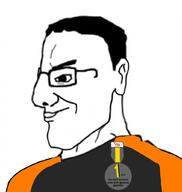 award booru booru.soy hair orange_shirt side_profile variant:chudjak // 972x1024 // 142.6KB