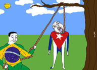 ack ack! brazil cuba hanging subvariant:wholesome_soyjak troon variant:bernd variant:chudjak variant:gapejak // 953x697 // 327.3KB