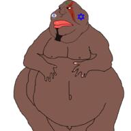 BRIMMIEST_COMMENTS_SECTION☣️☣️☣️_DO_NOT_ENTER☣️☣️☣️ Warrior-Z(user) arab big_belly brown_skin fat flag:israel full_body islam israel morbidly_obese obese penis shitskin star_of_david variant:meximutt // 1024x1024 // 80.2KB