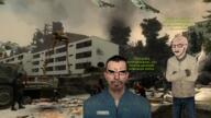 alien blood boot building city combine_(half-life) destruction glasses gun half-life hand helmet male_07 military military_cap military_uniform neck quote series:half-life sky smoke strider stubble tank tree variant:chudjak variant:impish_soyak_ears variant:soyak vehicle war wheel window // 1920x1080 // 2.8MB