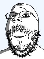 beard eyebrows glasses glowing_eyes looking_at_you mustache nose ominous shadow smile teeth template transparent_background variant:gapejak white_skin wrinkles // 600x800 // 45.6KB