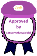 /pol/_(soyjak.party) approved approved_by artist:conservativewaluigi award clothes conservativewaluigi_(namefag) hat meta:edit meta:fixed_version meta:namefags meta:not_a_fucking_duplicate namefags nas:award pol_(4chan) series:approved_by_namefags text waluigi