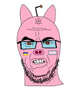 big_brain central_intelligence_agency flag:transgender_pride_flag glasses judaism pig pink_skin reddit star_of_david stubble sulfur the_good_doctor tranny ukraine variant:surgejak // 1404x1632 // 81.7KB