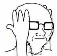 arm finna glasses hand hands_up no_eyes soyjak stubble variant:soyak // 558x546 // 69.0KB