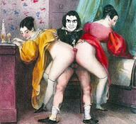 bwc classical_art_parody cum glasses just_gooner_shit meta:pornographic_content painting penis sex sitting smile subvariant:chudjak_front variant:chudjak woman // 960x873 // 277.5KB