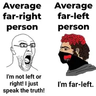 antifa artist:shitskintrannypedophilebraphog brown_skin dyed_hair far_left far_right glasses nas:nordic_chad politics red_hair variant:unknown // 1080x1080 // 80.6KB