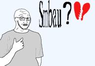 artist:toniylijani bald broken_heart clothes finger glasses gray_shirt heart open_mouth pointing scared series:nusoicaca_reddit_memes_iasified smbau stubble subvariant:soyak_(concerned) sybau template text transparent_background unfunny variant:soyak white_skin xitter // 1155x801 // 18.7KB