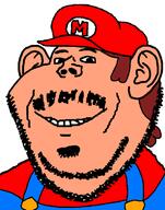 cap clothes hat mario mario_hat mustache overalls red_shirt subvariant:felix super_mario variant:impish_soyak_ears // 598x758 // 21.6KB