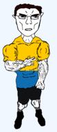arm buff closed_mouth clothes country ear flag flag:opole full_body glasses hair hand opole poland shoe soyjak subvariant:chudjak_front subvariant:unbotheredchud transparent transparent_background variant:chudjak vein voivodeship // 549x1268 // 31.3KB