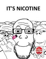 beard closed_mouth crazed glasses hand its_just_getting_started multiple_soyjaks mustache nicotine smile snus soyjak stubble subvariant:wholesome_soyjak vape variant:a24_slowburn_soyjak variant:bernd variant:gapejak variant:markiplier_soyjak // 663x840 // 147.4KB