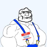 chad meta:namefags muscles muscular_male name_tag overalls self_insert variant:ishish_soyak_ears // 2048x2048 // 110.2KB