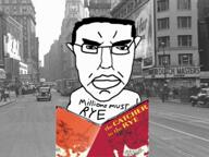 angry boat book bridge building car closed_mouth ear glasses hair history holden_caulfield irl irl_background music new_york skyscraper subvariant:chudjak_front text the_catcher_in_the_rye variant:chudjak video // 640x480, 42.6s // 6.8MB