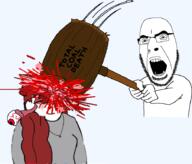 glasses gore hammer hand mouth_open open_mouth stubble variant:cobson wifejack wifejak // 901x771 // 172.9KB