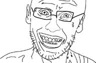 ear glasses open_mouth soyjak stubble variant:unknown // 1088x720 // 32.4KB