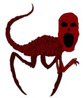 creepy creepypasta horror monster nes_godzilla_creepypasta no_nose open_mouth schizo soyjak subvariant:schizojak variant:markiplier_soyjak // 948x1121 // 113.2KB