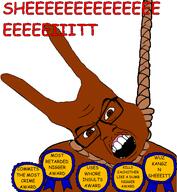 award glasses hanging most_retarded_nigger_award nigger rope sheeeit soyjak subvariant:feralsquirrel total_nigger_death variant:feraljak we_wuz_kangz // 549x597 // 120.5KB