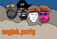 4soyjaks banner meta:tagme soyjak soyjak_party variant:feraljak variant:gapejak variant:kuzjak // 1599x1080 // 467.4KB