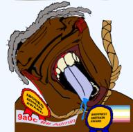 9a0c admin admin_6 admin_abuse african_american award big_lips black_skin blood blood_from_eyes cuck distorted flag:minor_attracted_person gray_hair hanging janny map_(pedophile) pedophile rope shitskin tinted_glasses transparent_background variant:bernd wide_nose // 855x849 // 741.0KB